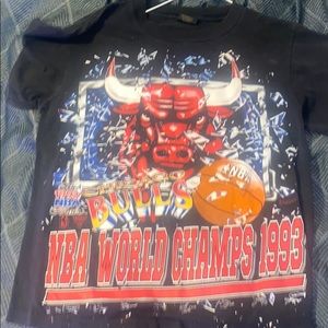 1993 Chicago bulls NBA finals t shirt